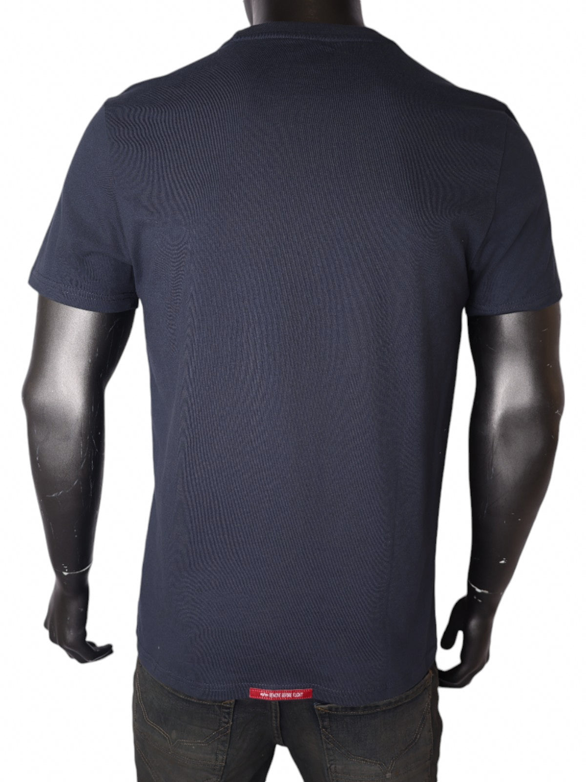 Alpha Industries T-Shirt Half Logo Rain Navy